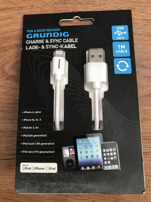 Kabel Grundig do iPhone 8pin lightning 1m nowy