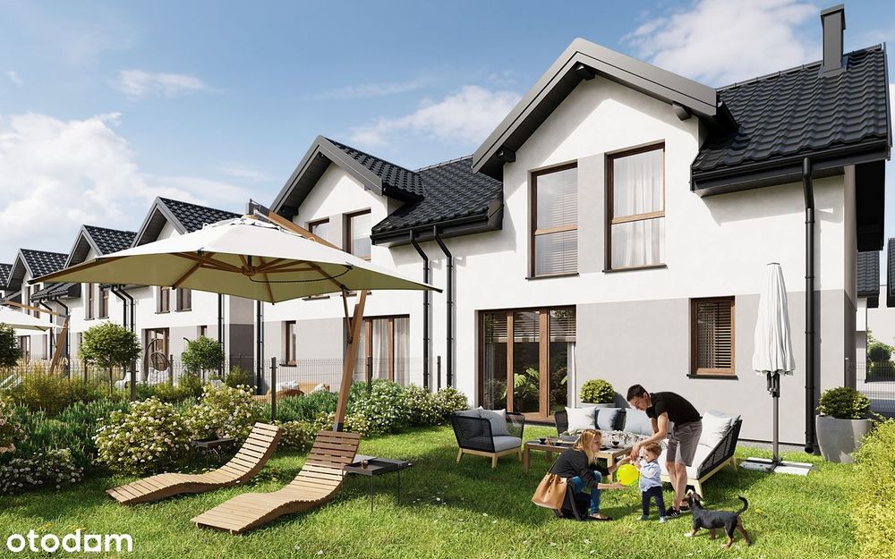 NOWE 4 pokojowe mieszkanie 75m2 + ogródek + 2 miejsca postojowe