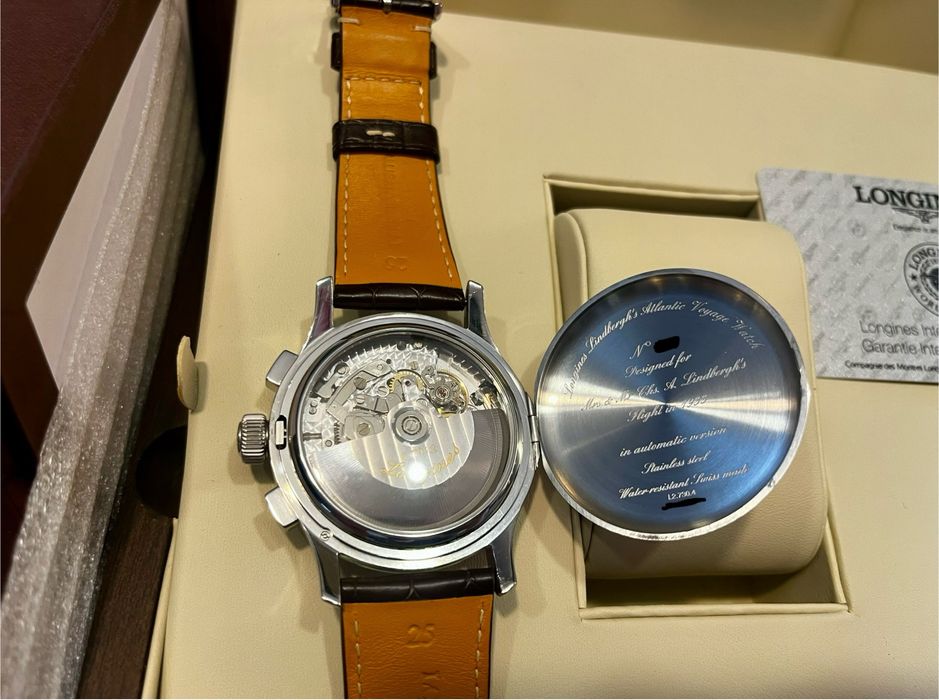 Longines Heritage Lindbergh’s Atlantic Voyage Watch full set 47,5mm