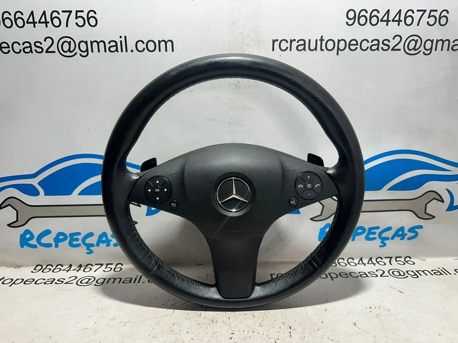 Volante Airbag Pele Perfurada Comandos Multifunções Patilhas AMG