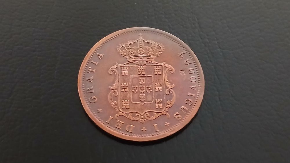 Moeda de V Reis de 1872