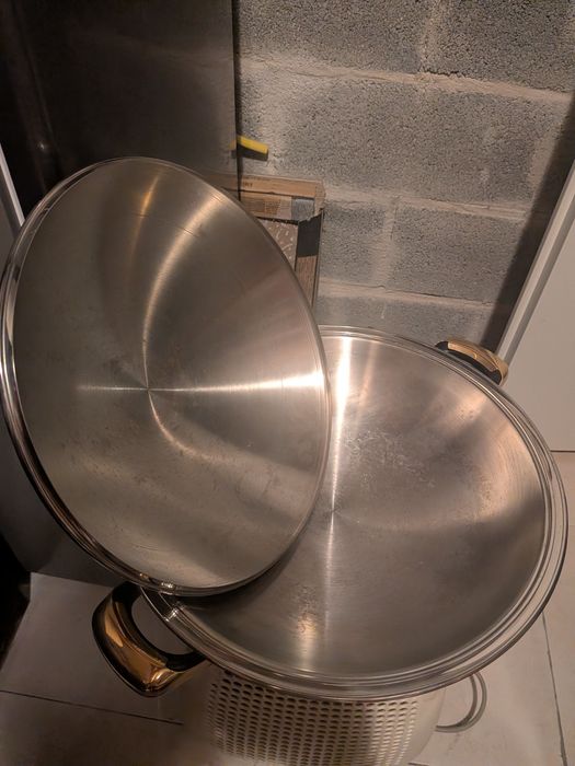 anela wok em aço inoxidável com tampa