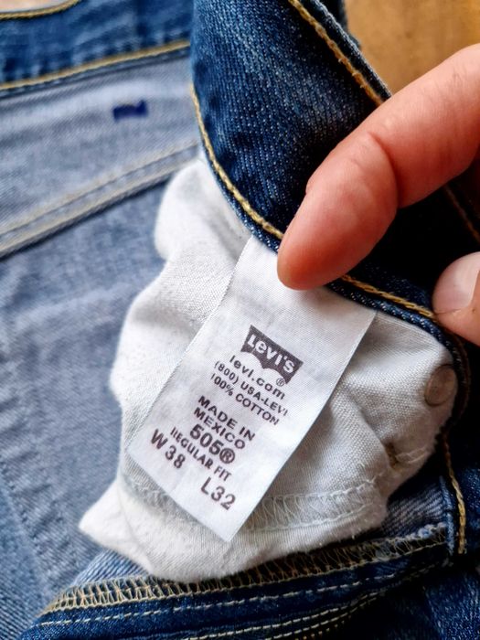 Джинсы (Levis 501/505) Синии. размр.W38-L33/34. Made in Mexico.