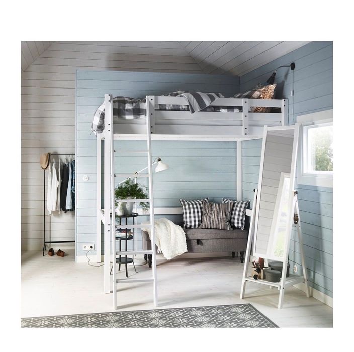 Cama Alta STORA IKEA + Colchão