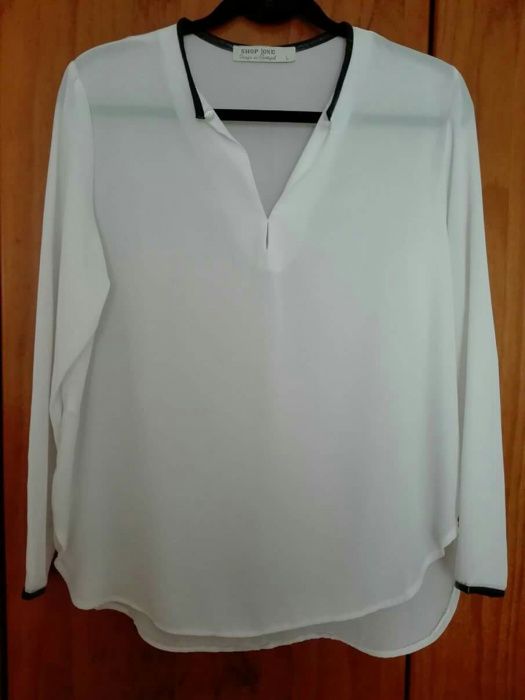 Blusa branca viscose