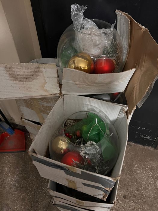Wazon szklany Kula  duza 30cm - 10 szt