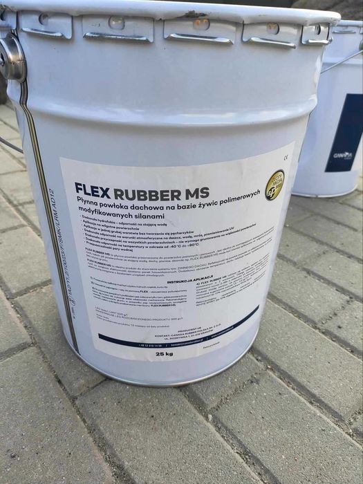 FLEX RUBBER MS Płynna powłoka/ membrana dachowa 25kg