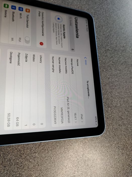 W2//Apple/ iPad Air 5gen Wi-Fi 64GB