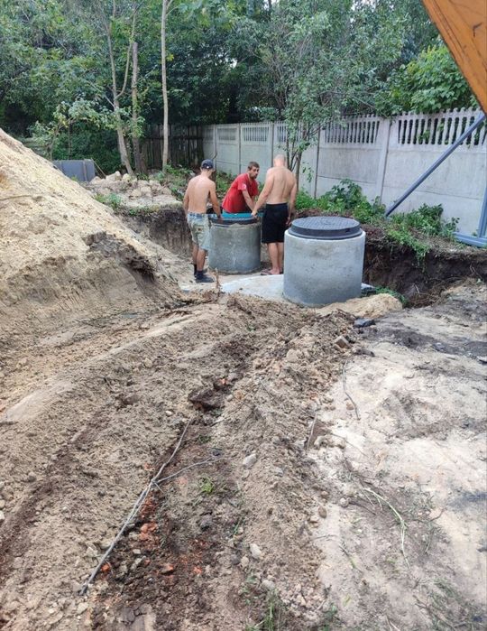 Септик, копка вигрібної ями під ключ, каналізація. 6-18 м3