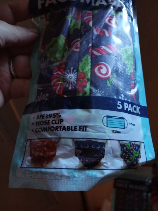 Maseczki na twarz 5 sztuk