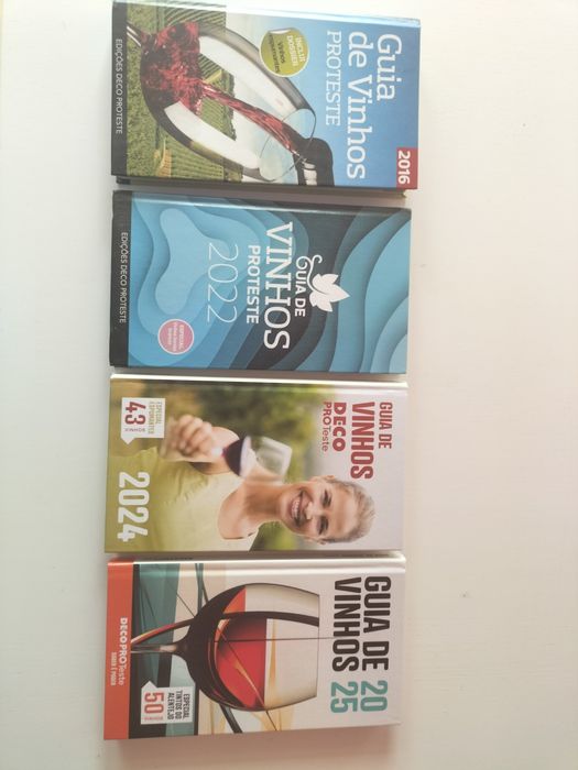 4 livros Guia de vinhos