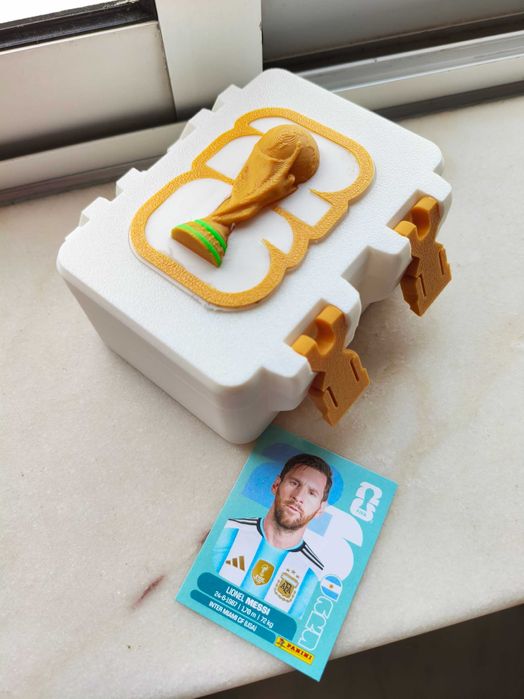 Caixa personalizada para cromos do Mundial 2026 panini design exclusivo