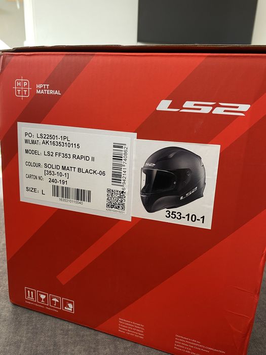 Kask motocyklowy LS2 czarny mat L