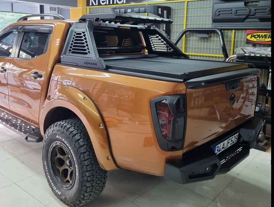 Nissan Navara orurowanie paki HUNT z koszem