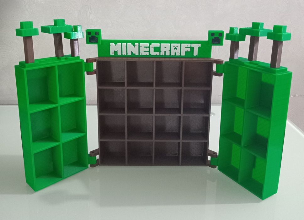 ‼️РОЗПРОДАЖ‼️ Бокс/Стенд/Підставка/Поличка для Фігурок Kinder Minecraft з Майнкрафт