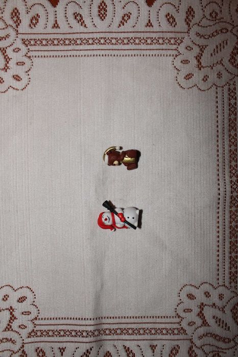 Figurki świąteczne - Bałwan i miś