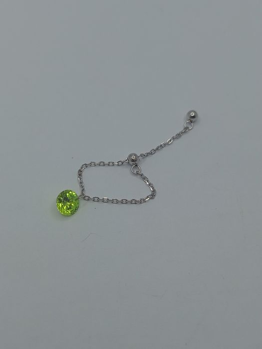 Nowy pierścionek łańcuszek regulowany • srebro 925