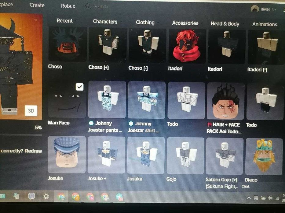 акаунт роблокс  продам