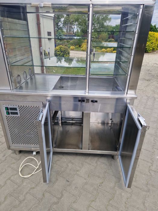 Bufet-Bar Chiński,Witryna chłodnicza INOX,Stół chłodniczy
