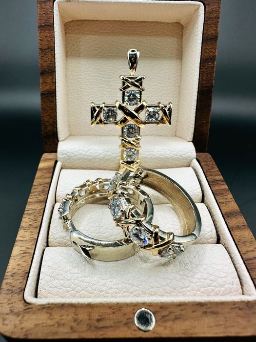 Золотой комплект tiffany 585