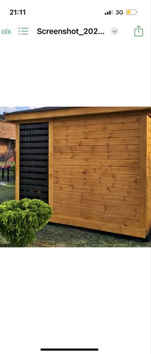 Nowoczesny domek ogrodowy 3x6 m