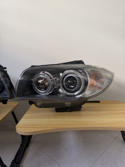 Faróis óticas bmw Bixenon xenon bmw série 1 e81 e82 e87 e88 ORIGINAIS 116d 118d 120d 123d 116i 118i 120i 130i 135i