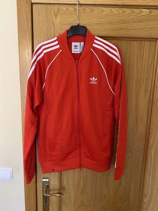 Casaco fecho vermelho adidas originals NOVO