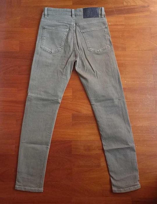 Calças Zara Slim Fit Verde Homem