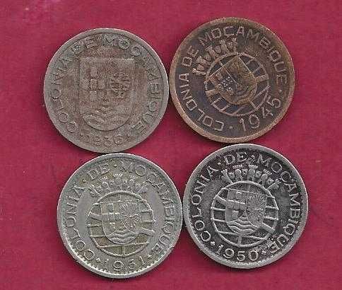 MOEDAS    Moçambique  4 de    50     centavos datas diferentes