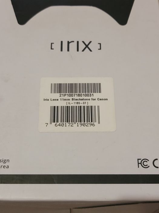 Irix 11mm f/4.0 Blackstone Объектив Новый Canon RF