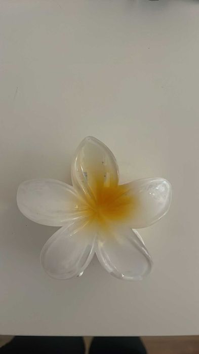 Duża spinka do włosów klamra kwiat XL 8cm 04026(2)