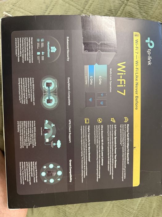 TP-Link Archer BE550 Wi-Fi 7 тридіапазонний роутер з 6 ГГц