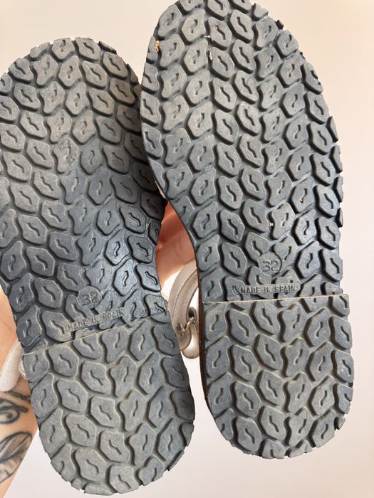 Босоножки туфли белые кожаные