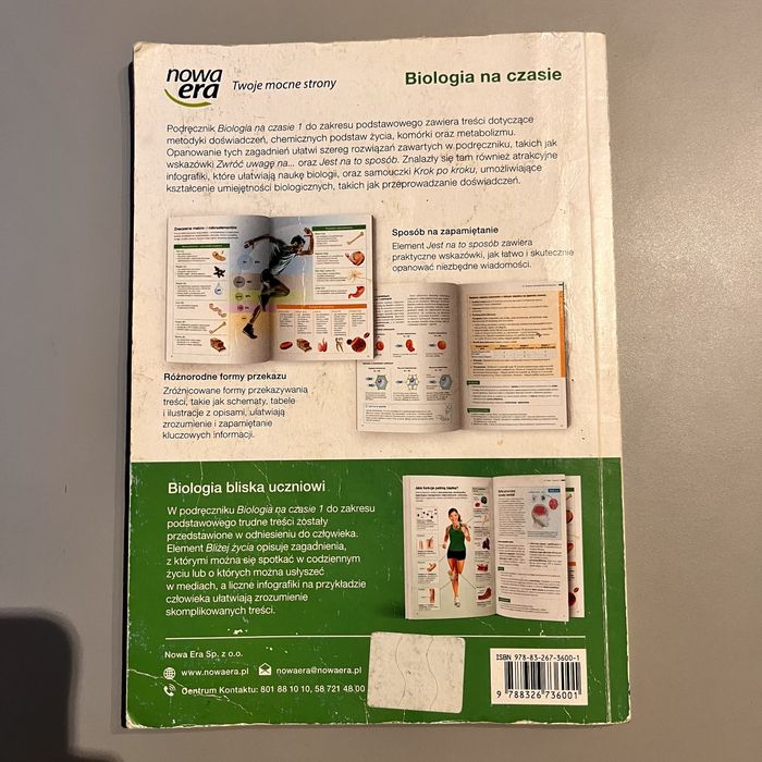 Podrecznik Biologia na czasie - klasa 1 ZP