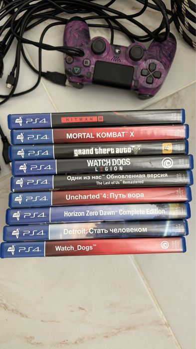 PS4 Slim + PS VR + 9 Дисків