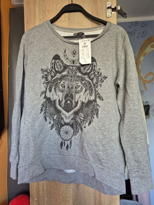 Bluza z wilkiem damska