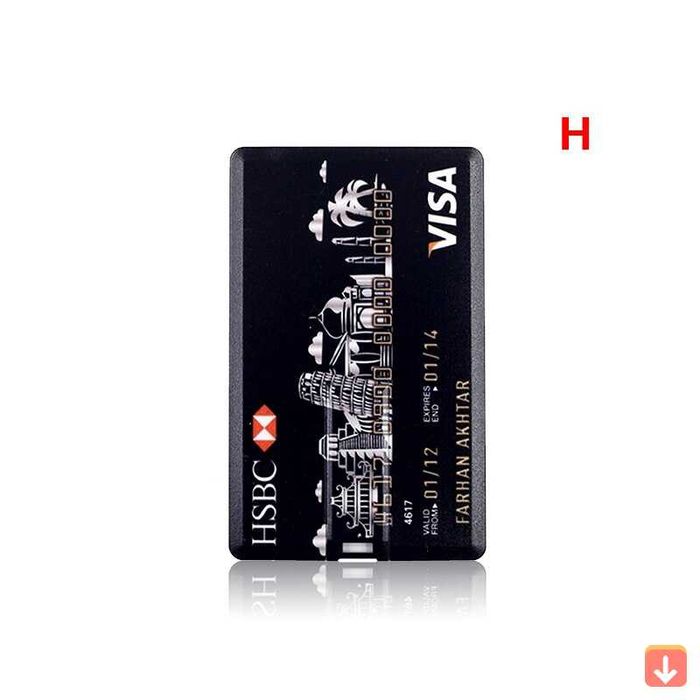 Pen USB em forma de Cartão de crédito/multibanco(4,8,16,32,64,128gb)