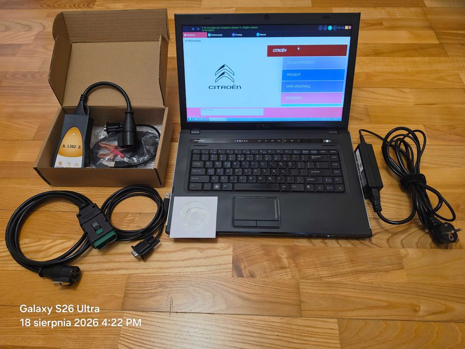 Interfejs diagnostyczny LEXIA 3 Diagbox + dell Vostro - zestaw gotowy do pracy.
