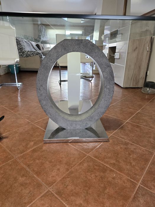 Mesa de sala jantar e conjunto de sala