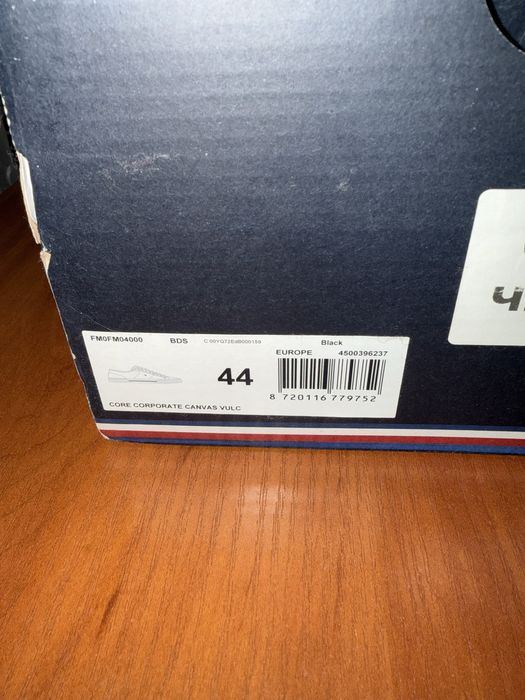 Чоловічі чорні кеди Tommy Hilfiger CORE CORPORATE CANVAS VULC