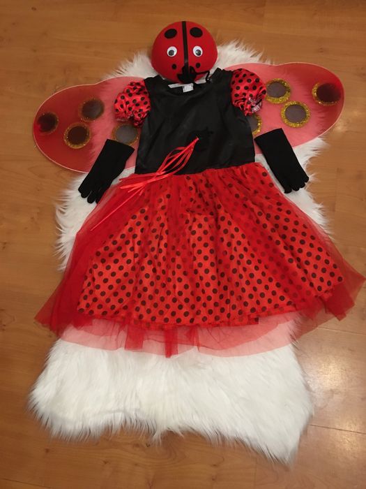 Vestido a Joaninha de Carnaval
