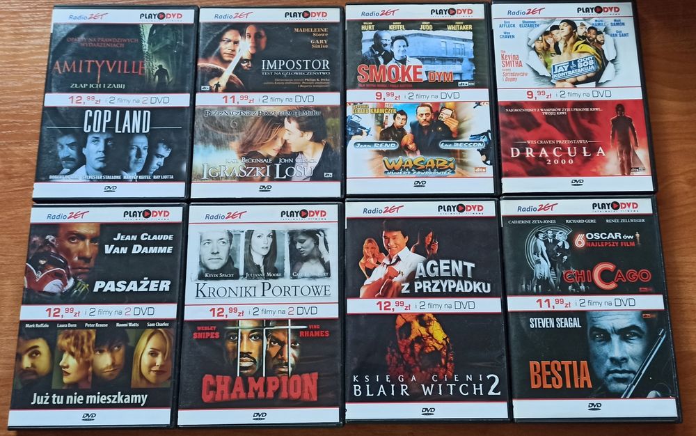 32 filmy w 16 pudełkach kolekcja PLAY DVD