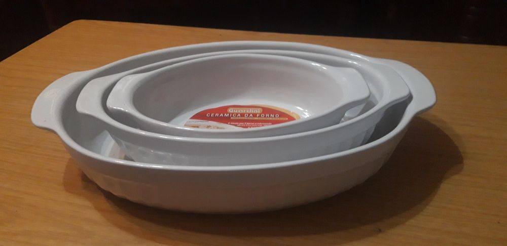 Conjunto de 3 Travessas Cerâmica de Forno426637409439590401
