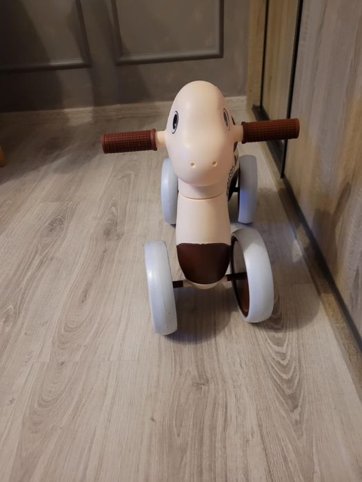 Rowerek biegowy 4 kołowy Webben Rexer beżowy rower dla malucha