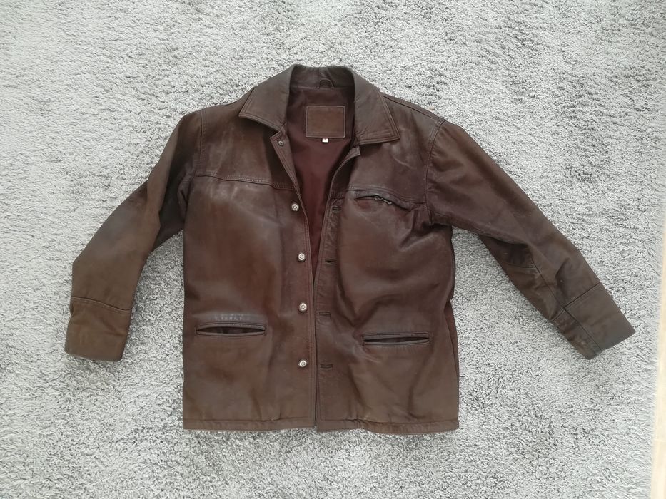 Casaco em pele genuína