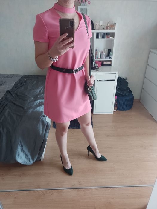 Sukienka Barbie cukierkowy róż hoker