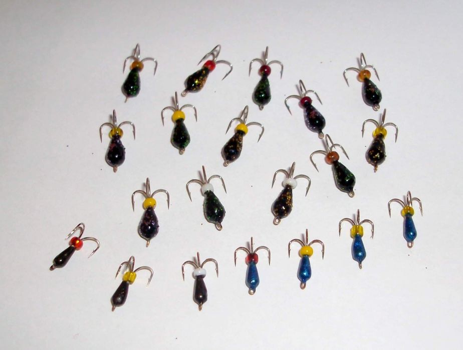 Czorty diabełki wolframowe podlodowe przynęty na okonie czorcik diabeł