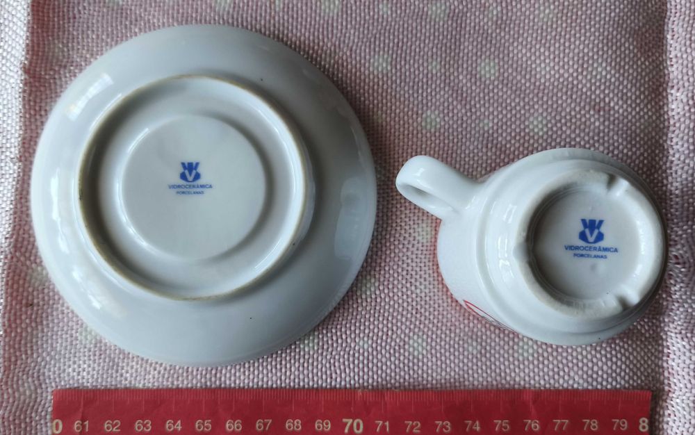 Chávena de café e pires - Sporting Clube S. João de Ver