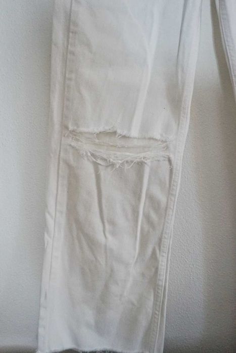 Jeans brancas Straight Fit