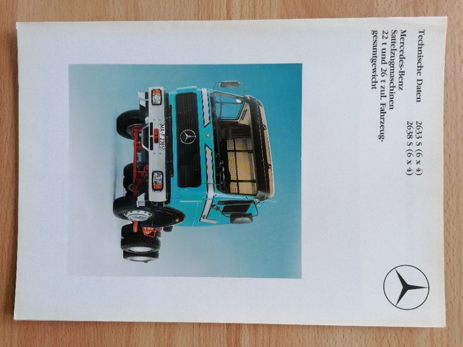 Prospekt Mercedes ciągnik siodłowy 2633S 2638S 22-26ton 6x4